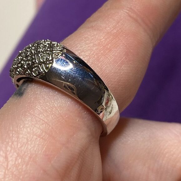 💛 Classic 925 Diamond Dome Statement Ring - Picture 6 of 7